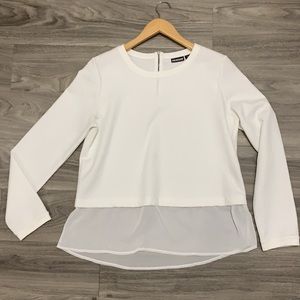 Long sleeve flowy top dressy